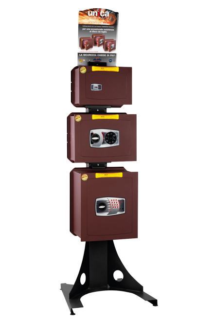 TECHNOMAX FA-3-H Wandtresor-Stand für Technosafe Wandtresore, 3 Plätze