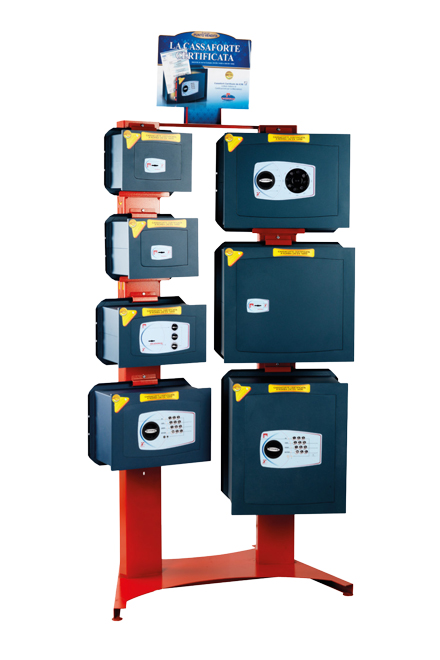 TECHNOMAX FA-7-I Wandtresor-Stand für Technomax Wandtresore, 7 Plätze