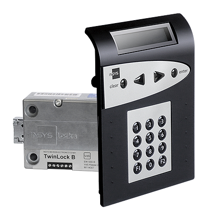 INSYS LOCKS Insys TwinLock B700/FC Business S 1.1 Elektronik-Tresorschloss-Set, VdS 2