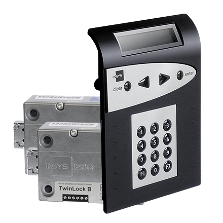 INSYS LOCKS TwinLock C700 Business S 2.1 elektronikus széfzár készlet, VdS 3