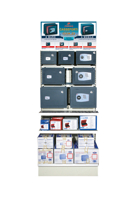 TECHNOMAX RA1M-B safe stand, grid, 1m