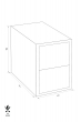 FIREKING FK 2-25 fire resistant filing cabinet dimensional drawing