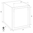 FORMAT Rubin Pro 10 euro grade burglary safe dimensional drawing FORMAT Rubin Pro 10 euro grade burglary safe dimensional drawing