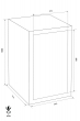 FORMAT Rubin Pro 30 páncélszekrény méretezett rajz