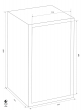 FORMAT Rubin Pro 65T euro grade burglary safe dimensional drawing FORMAT Rubin Pro 65T euro grade burglary safe dimensional drawing