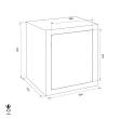 FORMAT GTB 20 combined fire resistant document safe dimensional drawing