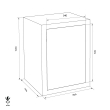 FORMAT GTB 30 combined fire resistant document safe dimensional drawing