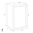 FORMAT GTB 40 combined fire resistant document safe dimensional drawing