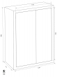 FORMAT GTB 90 combined fire resistant document safe dimensional drawing FORMAT GTB 90 combined fire resistant document safe dimensional drawing