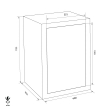 FORMAT Paper Star Pro 3 combined fire resistant document safe dimensional drawing