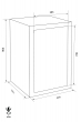 GST-ISS Bayreuth 34205 security safe dimensional drawing
