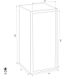 GST-ISS Bochum 34503 security safe dimensional drawing