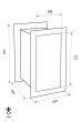 GST-ISS Witten 20006 wall safe dimensional drawing