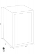 GST-ISS Kassel 35104 security safe dimensional drawing