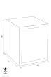 GST-ISS Dortmund 39502 security safe dimensional drawing