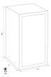 GST-ISS Dortmund 39505 security safe dimensional drawing