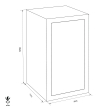 GST-ISS Dortmund 39509 security safe dimensional drawing