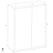GST-ISS Hamburg Super 45101 combined fire resistant document safe dimensional drawing GST-ISS Hamburg Super 45101 combined fire resistant document safe dimensional drawing