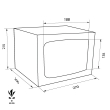 TECHNOSAFE MTK/2 security safe dimensional drawing