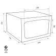 TECHNOSAFE MTK/3 security safe dimensional drawing TECHNOSAFE MTK/3 security safe dimensional drawing