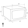 TECHNOSAFE MTE/3 security safe dimensional drawing TECHNOSAFE MTE/3 security safe dimensional drawing