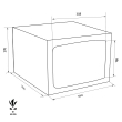 TECHNOSAFE MTE/4 security safe dimensional drawing TECHNOSAFE MTE/4 security safe dimensional drawing