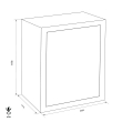 GST-ISS Stuttgart-Vaihingen 38108 fire resistant document safe dimensional drawing GST-ISS Stuttgart-Vaihingen 38108 fire resistant document safe dimensional drawing