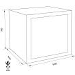 WERTHEIM AMT 0600 euro grade burglary safe dimensional drawing WERTHEIM AMT 0600 euro grade burglary safe dimensional drawing