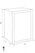 WERTHEIM BMT 1000 euro grade burglary safe dimensional drawing WERTHEIM BMT 1000 euro grade burglary safe dimensional drawing