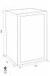 WERTHEIM BMT 1200 euro grade burglary safe dimensional drawing WERTHEIM BMT 1200 euro grade burglary safe dimensional drawing