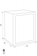 WERTHEIM CWH 0800 euro grade burglary safe dimensional drawing WERTHEIM CWH 0800 euro grade burglary safe dimensional drawing