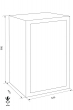 WERTHEIM CWH 1000 euro grade burglary safe dimensional drawing WERTHEIM CWH 1000 euro grade burglary safe dimensional drawing