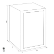 WERTHEIM DWS 1200 euro grade burglary safe dimensional drawing WERTHEIM DWS 1200 euro grade burglary safe dimensional drawing