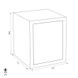WERTHEIM DWS KB 1000 euro grade burglary safe dimensional drawing WERTHEIM DWS KB 1000 euro grade burglary safe dimensional drawing