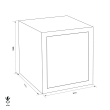 WERTHEIM EWS 0850 euro grade burglary safe dimensional drawing WERTHEIM EWS 0850 euro grade burglary safe dimensional drawing