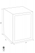 GST-ISS Amsterdam 42701 euro grade burglary safe dimensional drawing GST-ISS Amsterdam 42701 euro grade burglary safe dimensional drawing