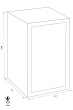GST-ISS Amsterdam 42703 euro grade burglary safe dimensional drawing GST-ISS Amsterdam 42703 euro grade burglary safe dimensional drawing
