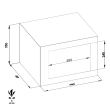 TECHNOFIRE DPK/5 combined fire resistant document safe dimensional drawing