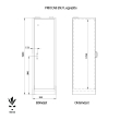 PRIOR-IT PRIOCAB EN31.196.060 chemical storage safe dimensional drawing PRIOR-IT PRIOCAB EN31.196.060 chemical storage safe dimensional drawing