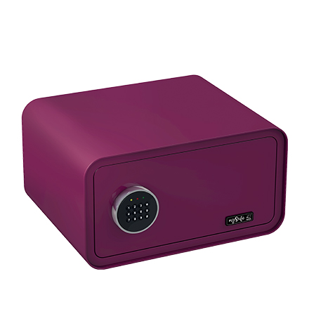BASI mySafe 430C elektronikus széf, lilás-bordó, zárt
