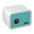 BASI mySafe 350F fingerprint safe, blue-white, closed BASI mySafe 350F fingerprint safe, blue-white, closed