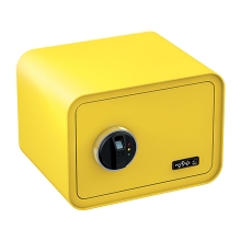 BASI mySafe 350F fingerprint safe, yellow, closed BASI mySafe 350F fingerprint safe, yellow, closed