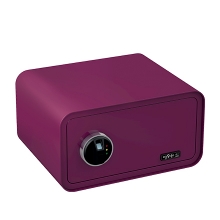 BASI mySafe 430F fingerprint safe, purple-claret, closed